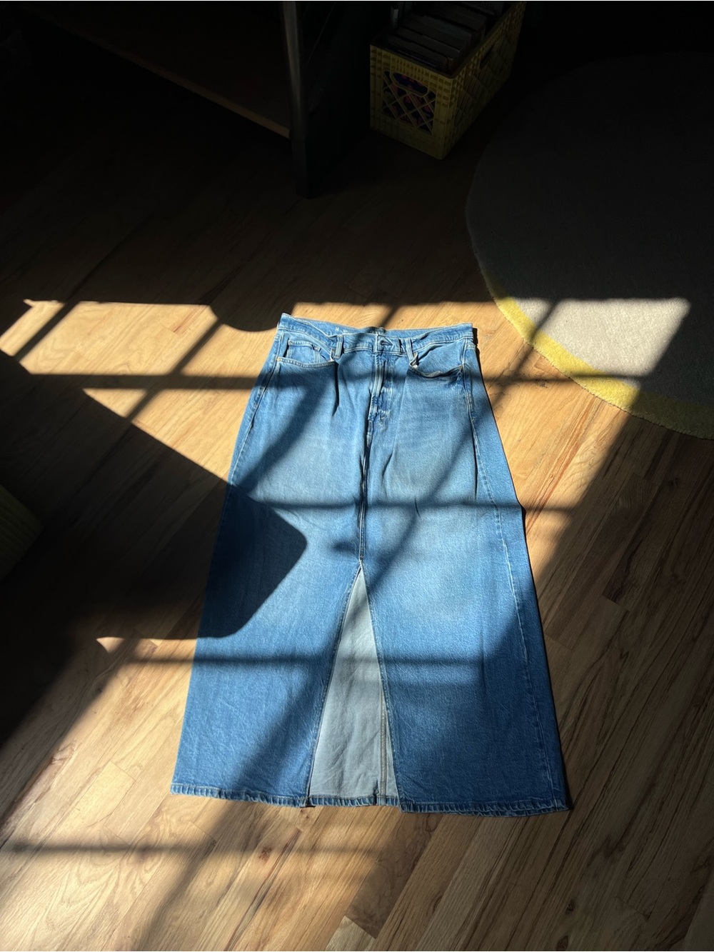 Denim Maxi Skirt - Women's